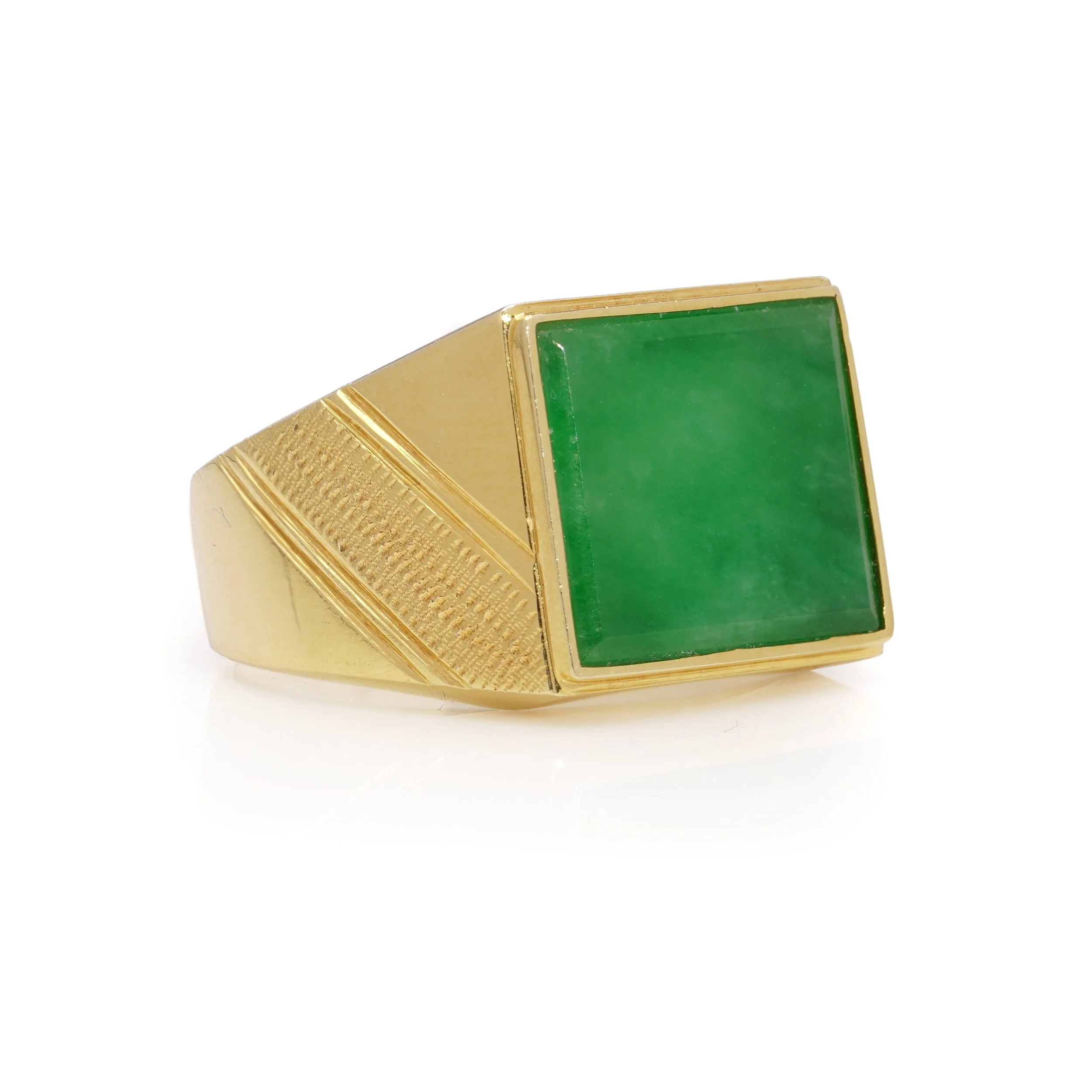 Square jade ring online